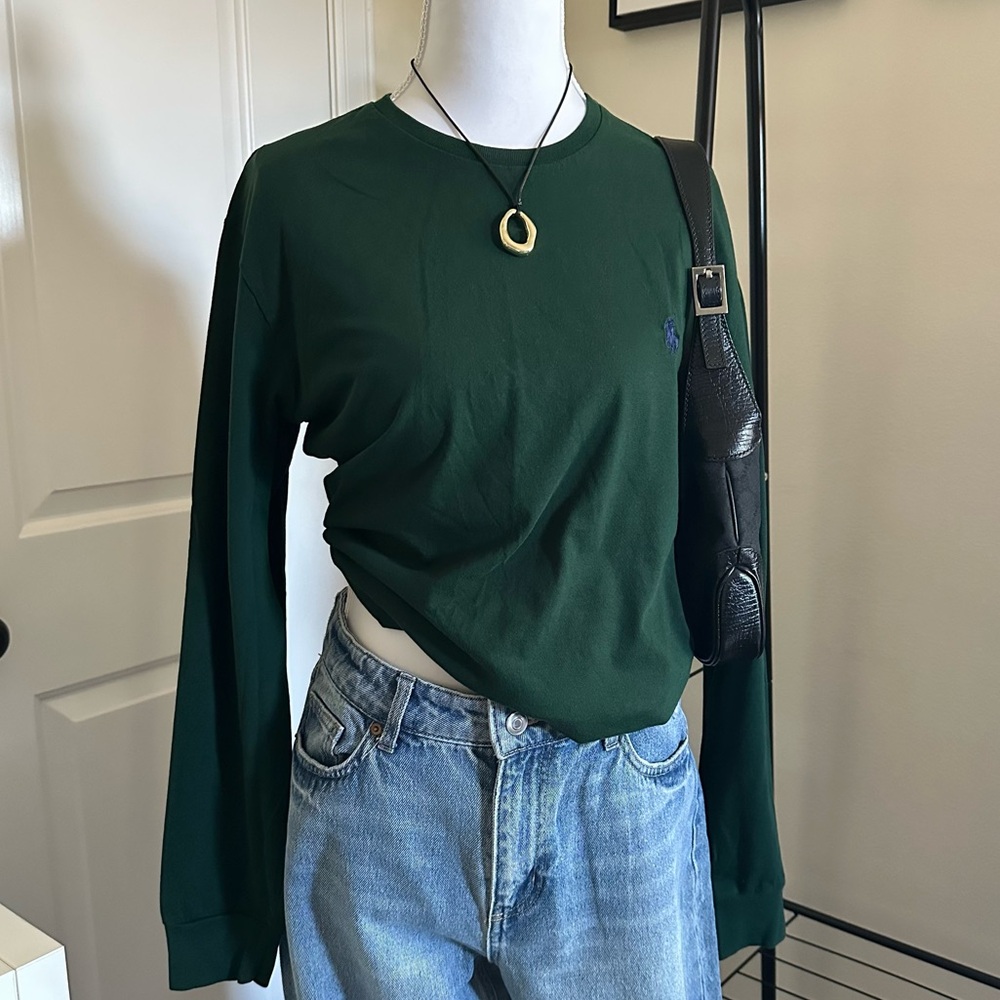 Ralph Lauren Men's Green Long Sleeve Shirt